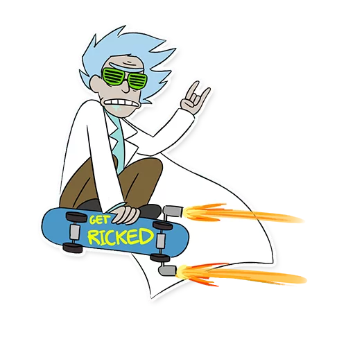 Rick_Morty_and_Fans stiker 🤘