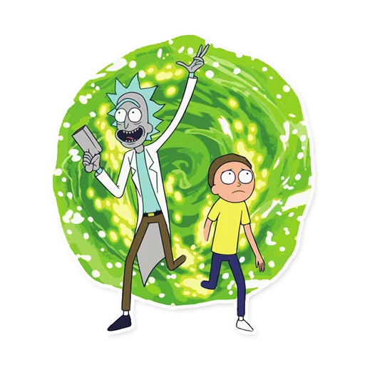 Стікер Rick_Morty_and_Fans 👋