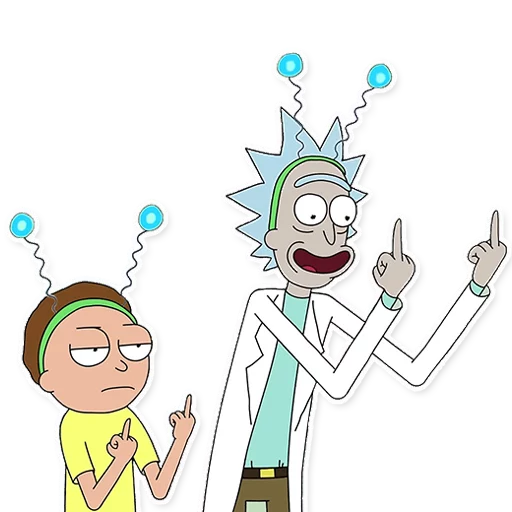 Rick_Morty_and_Fans stiker 🖕