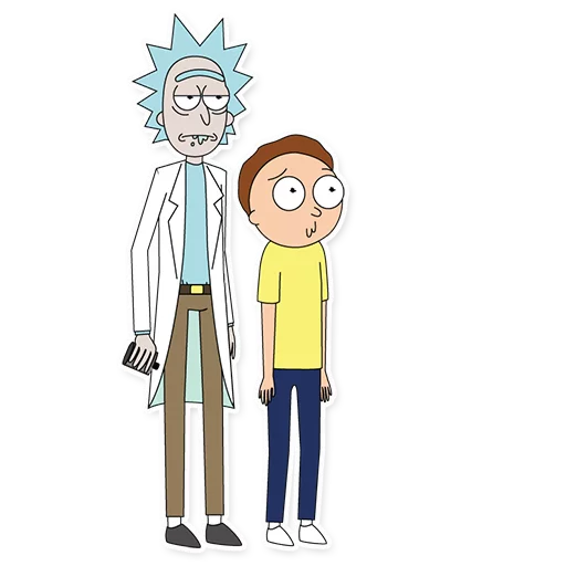 Стикер Rick_Morty_and_Fans 😐