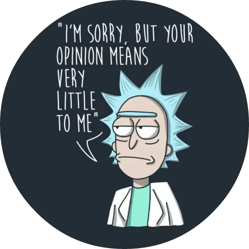 Rick_Morty_and_Fans sticker 😒