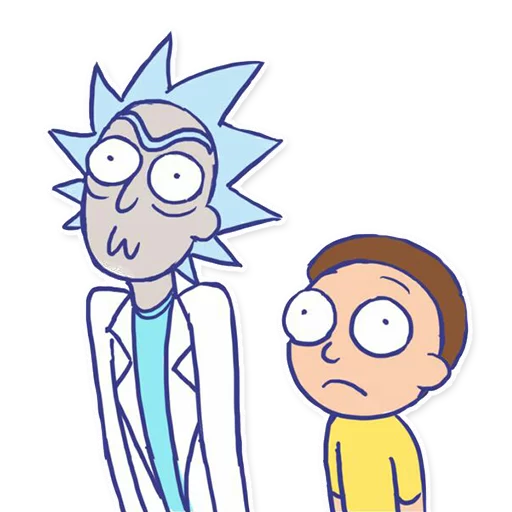 Стикер Rick_Morty_and_Fans 😐
