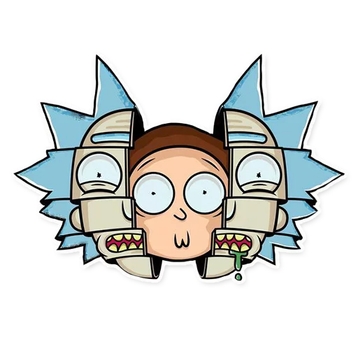 Rick_Morty_and_Fans stiker 😐