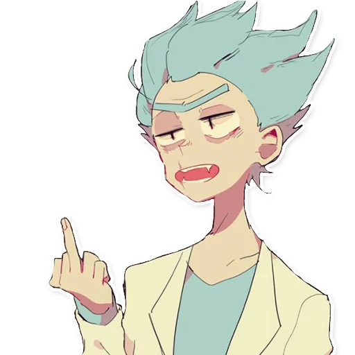 Емодзі Rick_Morty_and_Fans 🖕