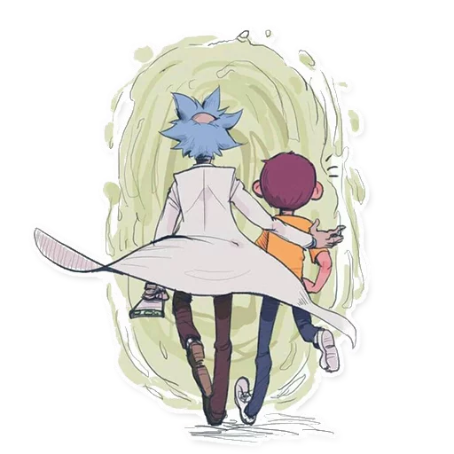 Rick_Morty_and_Fans stiker 🚶