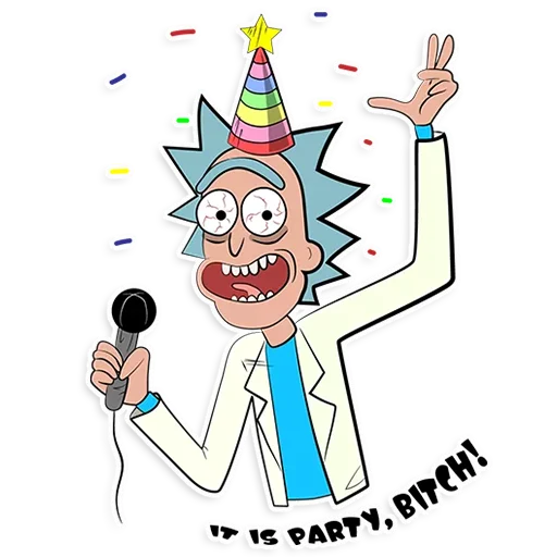 Rick_Morty_and_Fans sticker 🎉