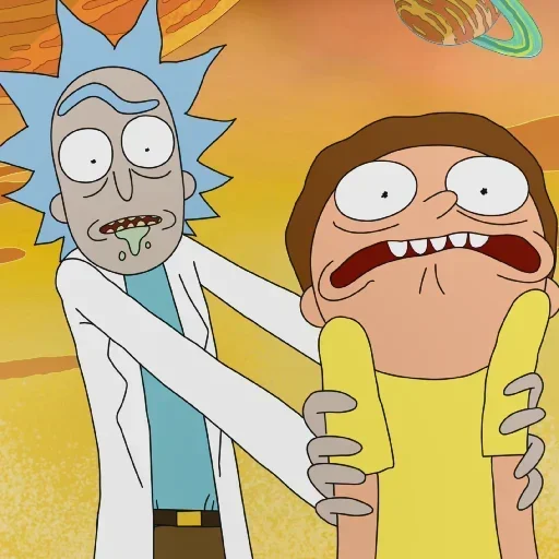 Стікери телеграм Rick And Morty