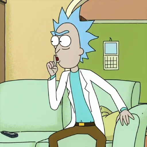 Telegram Sticker «Rick And Morty» 😕