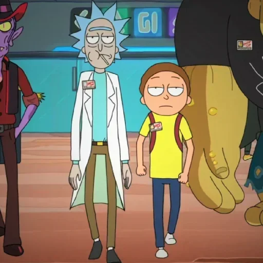 Стікер Telegram «Rick And Morty» 😐