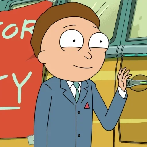 Telegram Sticker «Rick And Morty» 😐