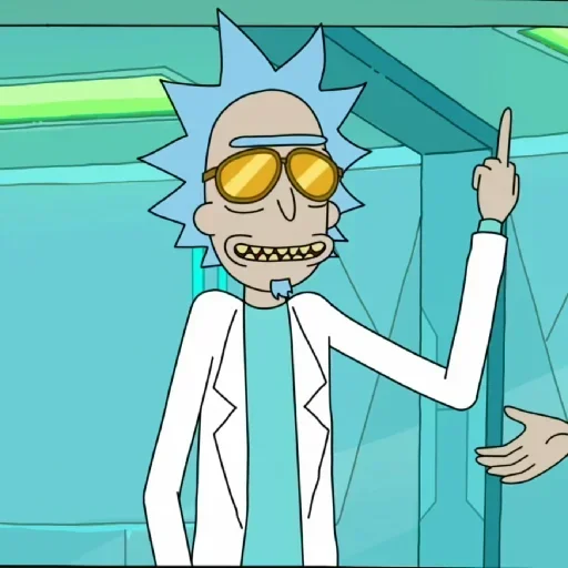 Telegram stiker «Rick And Morty» 😐