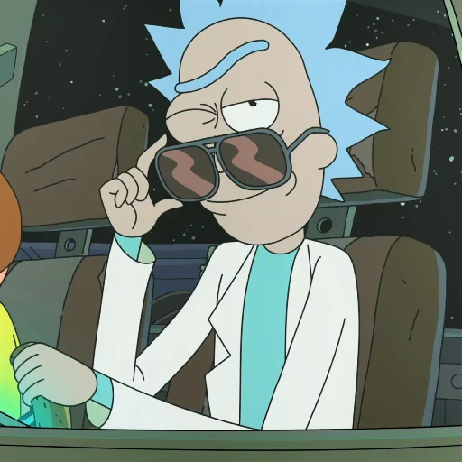 Telegram Sticker «Rick and Morty» 😜