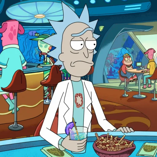 Telegram Sticker «Rick and Morty» 🤨