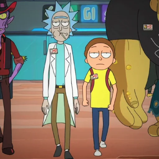 Эмодзи Rick and Morty 😎