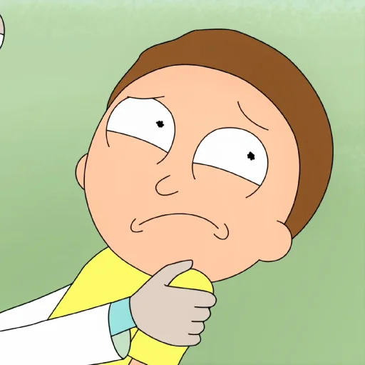 Rick and Morty  emoji 😕