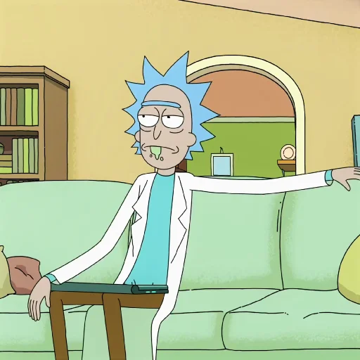 Стикер Rick and Morty 😶
