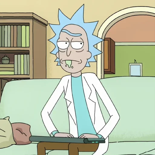 Telegram Sticker «Rick and Morty» 🤨