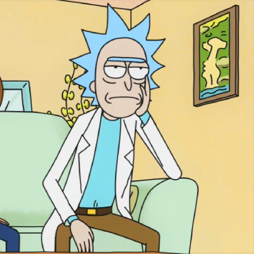 Telegram stiker «Rick and Morty » 😤