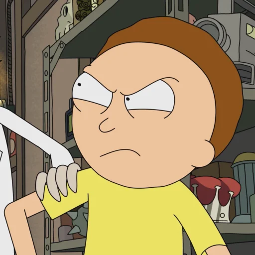Емодзі Rick and Morty  😤