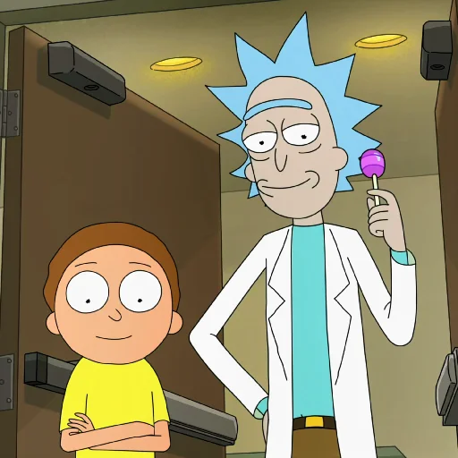 Стикер Rick and Morty 🙂