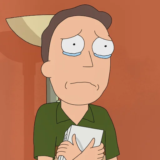 Rick and Morty  emoji 😢