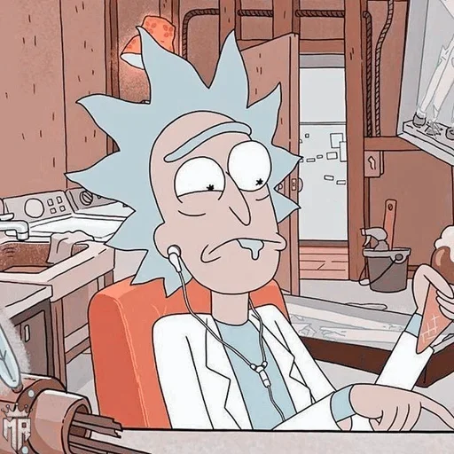 Стікер Telegram «Rick and Morty» 🥲