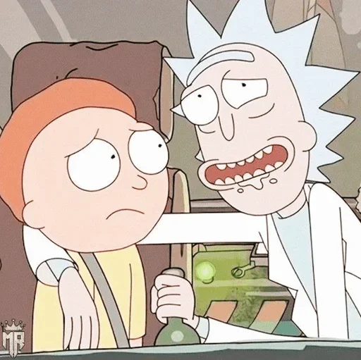 Стікер Telegram «Rick and Morty» 🤪