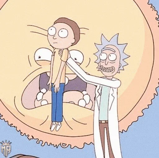 Стикер Telegram «Rick and Morty» 🤩