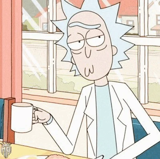 Стікер Rick and Morty ☕️