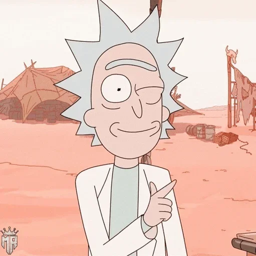 Telegram stiker «Rick and Morty» 😉