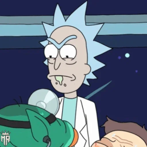 Стикер Telegram «Rick and Morty» 📀