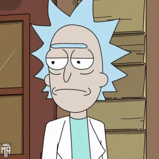 Telegram stiker «Rick and Morty» 😐