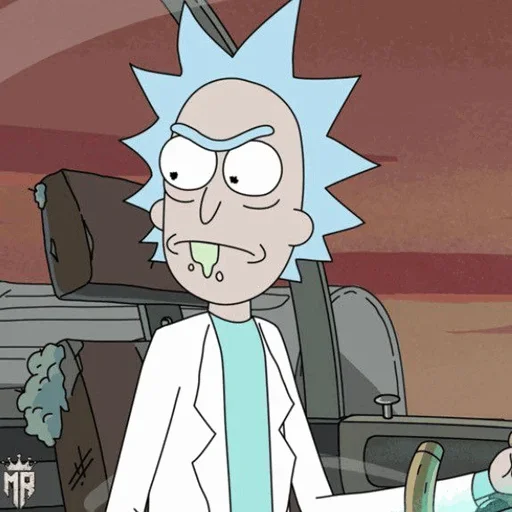 Стікер Telegram «Rick and Morty» 😠