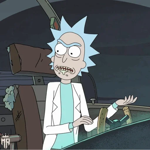Стикер Telegram «Rick and Morty» 🤷