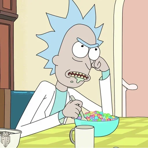 Telegram stiker «Rick and Morty» 🥘