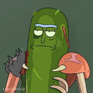 Rick and Morty  stiker 🥒