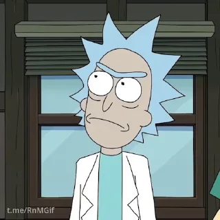 Стікер Rick and Morty 🤷‍♂️