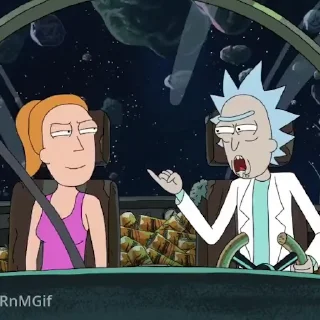 Rick and Morty emoji 😯
