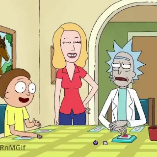 Rick and Morty emoji 😒