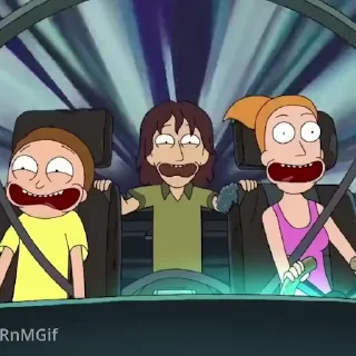 Rick and Morty emoji 😕