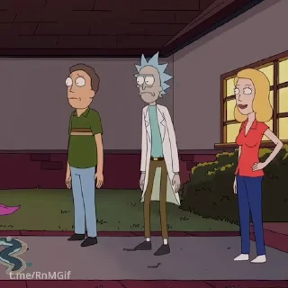 Rick and Morty emoji 😟