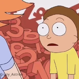 Стікер Rick and Morty 😯