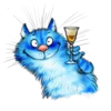 Эмодзи Rinas Blue Cats 🥳