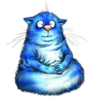 Эмодзи Telegram «Rinas Blue Cats» 😐