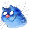 Эмодзи Rinas Blue Cats 😏