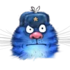 Эмодзи Rinas Blue Cats 🤨