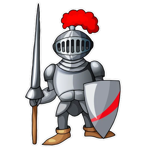 Telegram Sticker «Knight» 😡