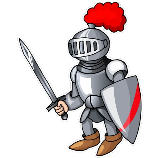 Telegram Sticker «Knight» 😠