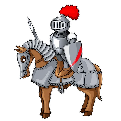 Telegram Sticker «Knight» 😏