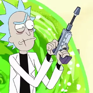 Стікер Rick and Morty 😠